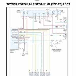 TOYOTA COROLLA LE SEDAN 1.8L (1ZZ-FE) 2003