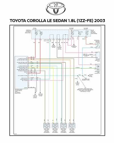 TOYOTA COROLLA LE SEDAN 1.8L (1ZZ-FE) 2003