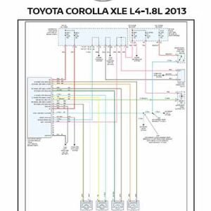 Diagramas Eléctricos TOYOTA COROLLA XLE L4-1.8L 2013