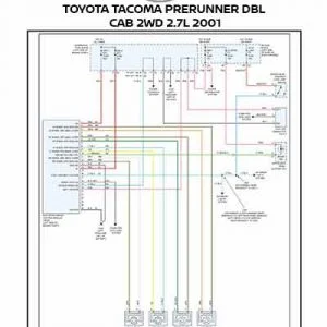 TOYOTA TACOMA PRERUNNER DBL CAB 2WD 2.7L 2001