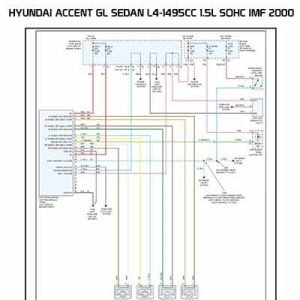 HYUNDAI ACCENT GL SEDAN L4-1495CC 1.5L SOHC IMF 2000