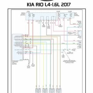 Diagrama Eléctrico KIA RIO L4-1.6L 2017