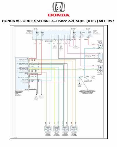 HONDA ACCORD EX SEDAN L4-2156cc 2.2L SOHC (VTEC) MFI 1997