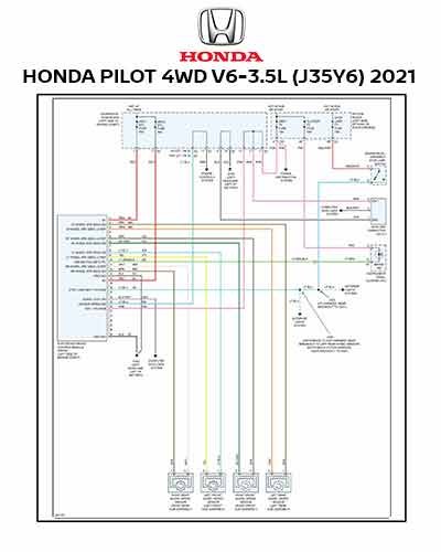 HONDA PILOT 4WD V6-3.5L (J35Y6) 2021
