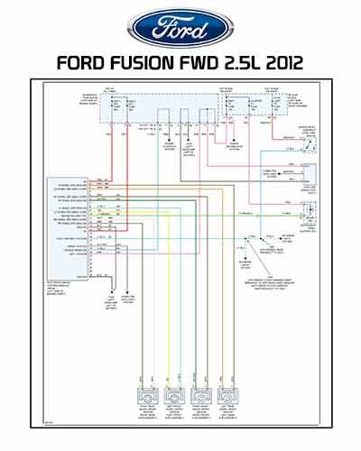 FORD FUSION FWD 2.5L 2012