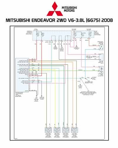 MITSUBISHI ENDEAVOR 2WD V6-3.8L (6G75) 2008