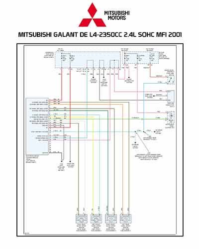 MITSUBISHI GALANT DE L4-2350CC 2.4L SOHC MFI 2001