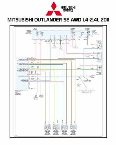 MITSUBISHI OUTLANDER SE AWD L4-2.4L 2011
