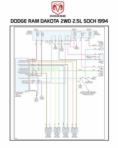 DODGE RAM DAKOTA 2WD 2.5L SOCH 1994