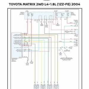 TOYOTA MATRIX 2WD L4-1.8L (1ZZ-FE) 2004