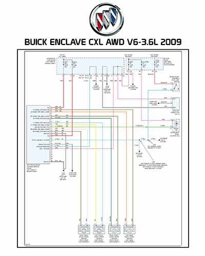 BUICK ENCLAVE CXL AWD V6-3.6L 2009