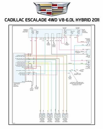 CADILLAC ESCALADE 4WD V8-6.0L HYBRID 2011