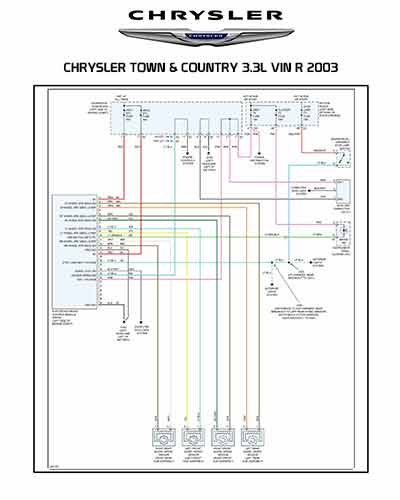 CHRYSLER TOWN & COUNTRY 3.3L VIN R 2003