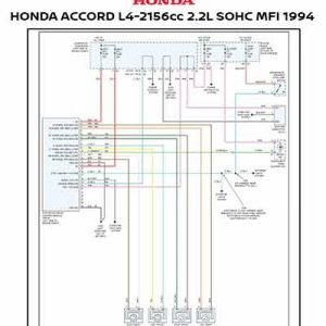 HONDA ACCORD L4-2156cc 2.2L SOHC MFI 1994