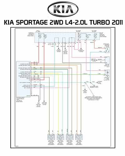 KIA SPORTAGE 2WD L4-2.0L TURBO 2011