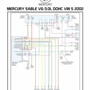 MERCURY SABLE V6-3.0L DOHC VIN S 2002