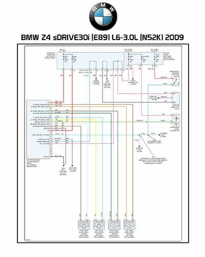 Diagrama Eléctrico BMW Z4 sDRIVE30i (E89) L6-3.0L (N52K) 2009