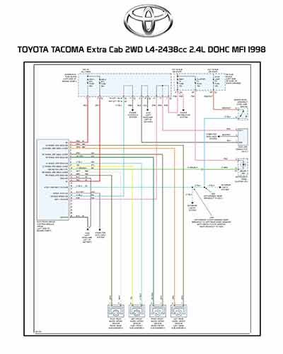TOYOTA TACOMA Extra Cab 2WD L4-2438cc 2.4L DOHC MFI 1998