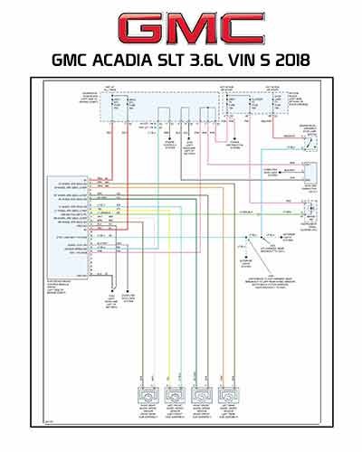 GMC ACADIA SLT 3.6L VIN S 2018