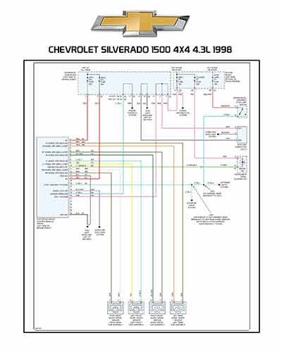 CHEVROLET SILVERADO 1500 4X4 4.3L 1998